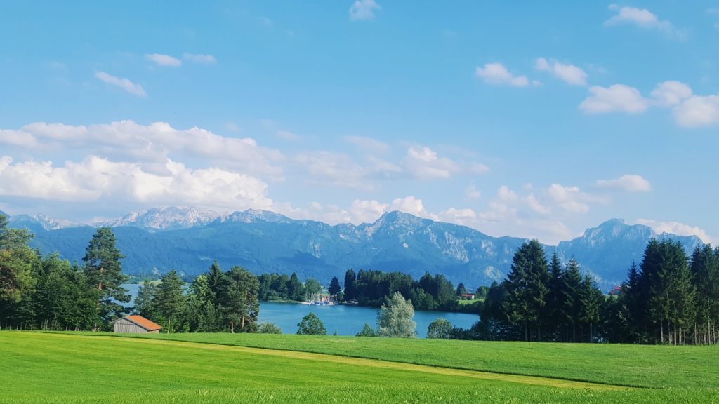 Lanschaft Forgensee Berge