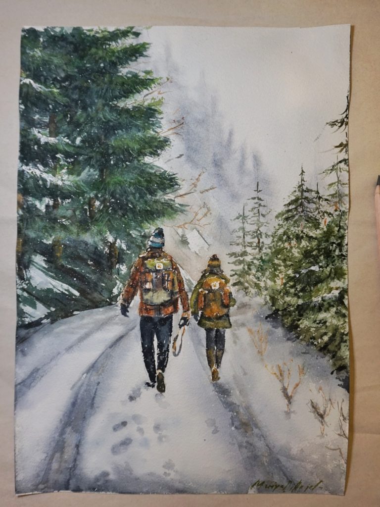 Aquarell-kunstwerk-valentinstag-geschenk