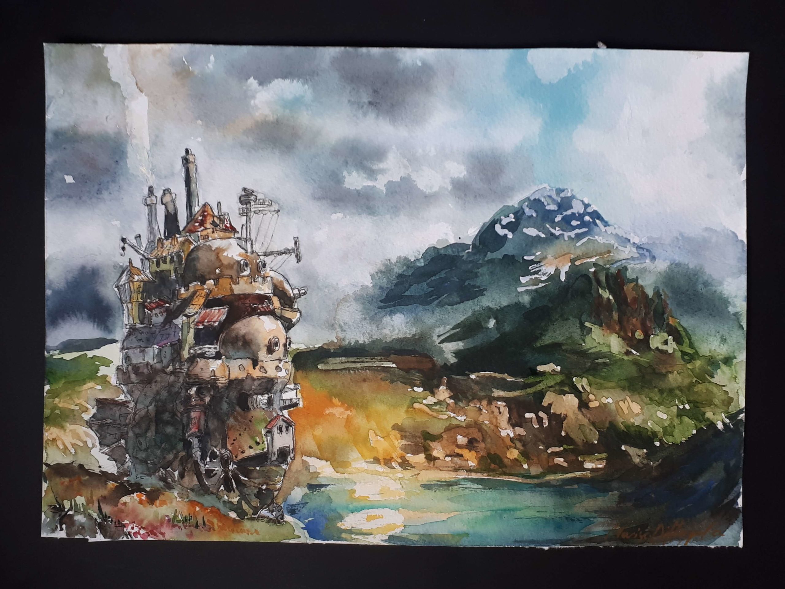 das_wandelnde_schlosss_aquarell_fanart