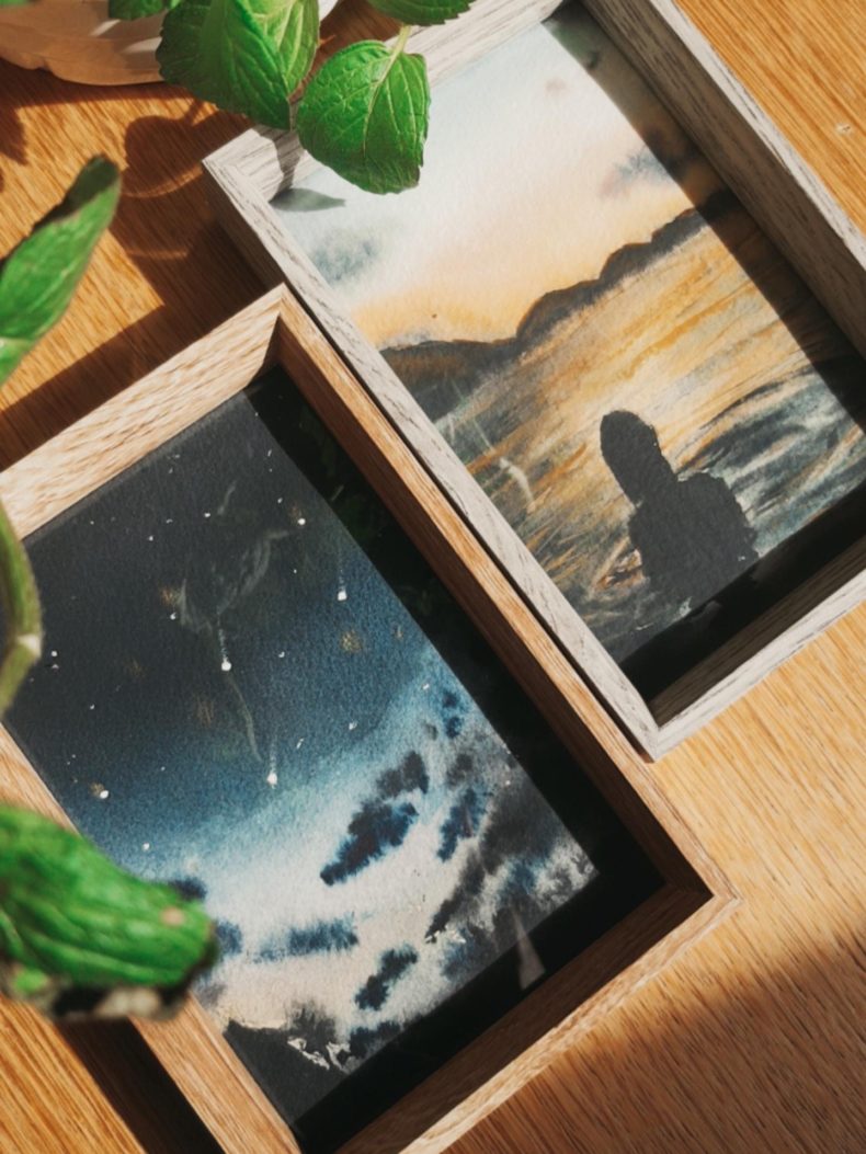 aquarell-kunstwerke-mit-rahmen